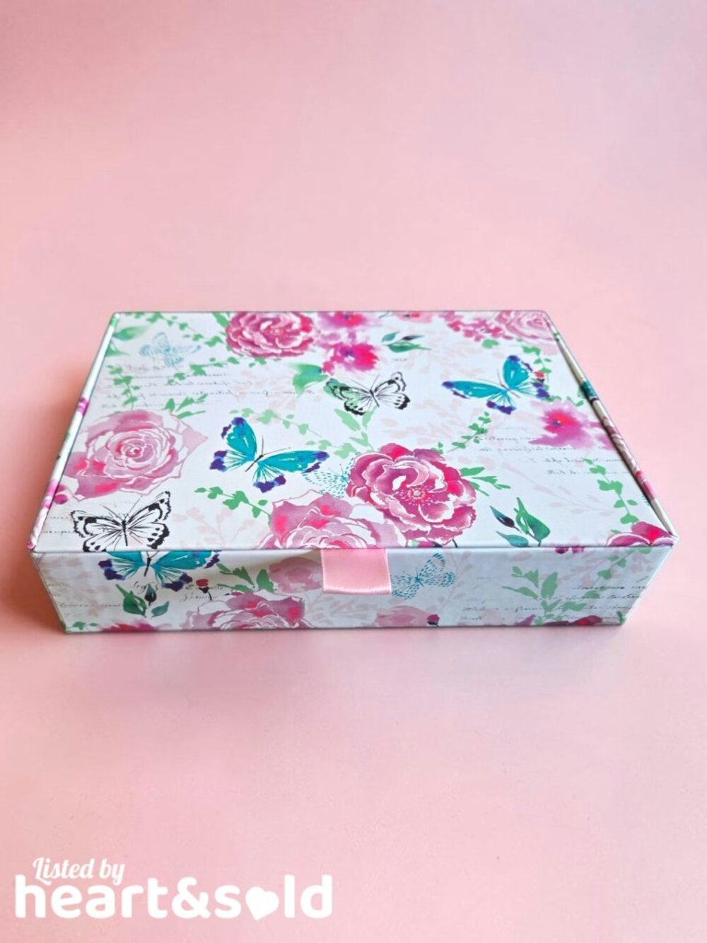 NEW Butterfly & Floral Storage Box